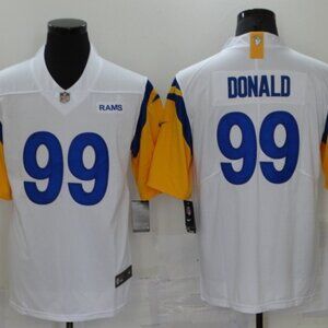 Mens Youth Aaron Donald White Stitched Jersey